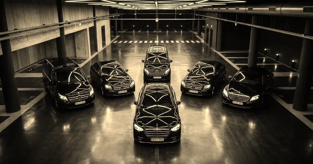 Flotte de berlines premium en formation aérienne, transition électrique VTC 2027